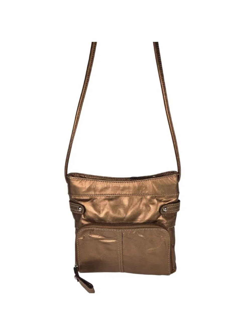 Tignanello Genuine Leather Crossbody Bag Bronze 10